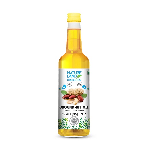 Organic Wood Cold Pressed Groundnut Oil 1 Ltr